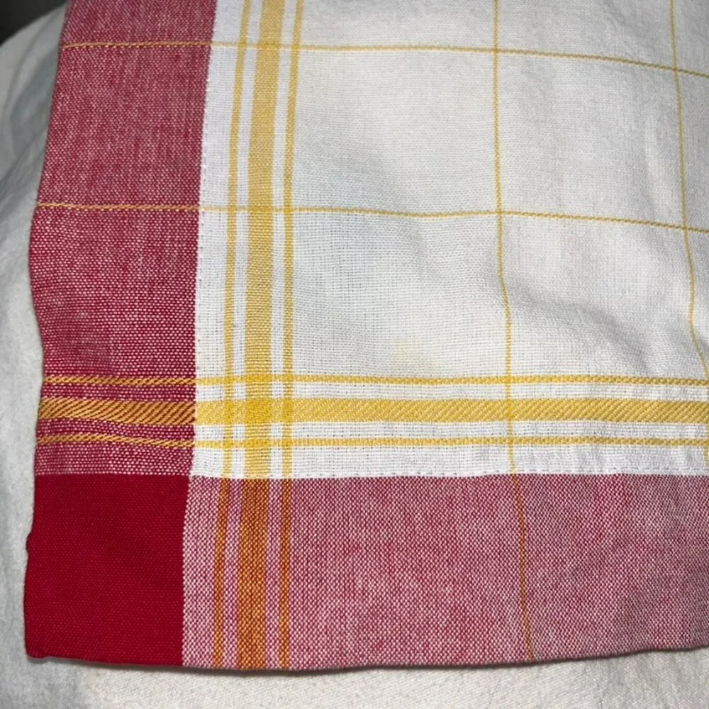 willams sonoma red yellow set of 4 PLACEMATS 100% Turkish cotton